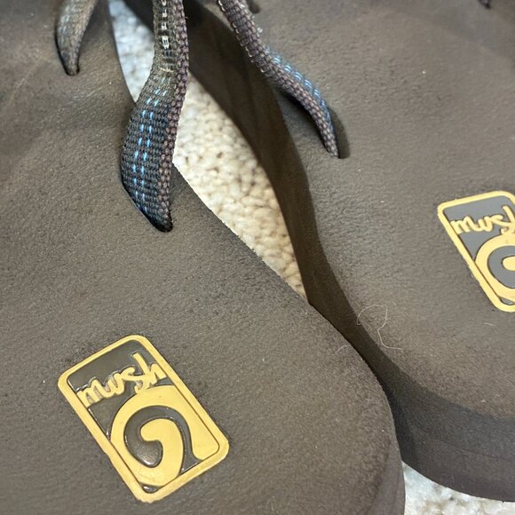 Teva Women's Olowahu Dark Brown Light Brown Flip-Flop Sandal Size 7 - Picture 10 of 13